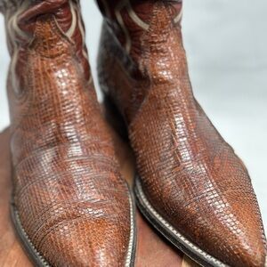 Montana Boots Snakeskin Western Boots Size 7.5 D Cowboy Rodeo